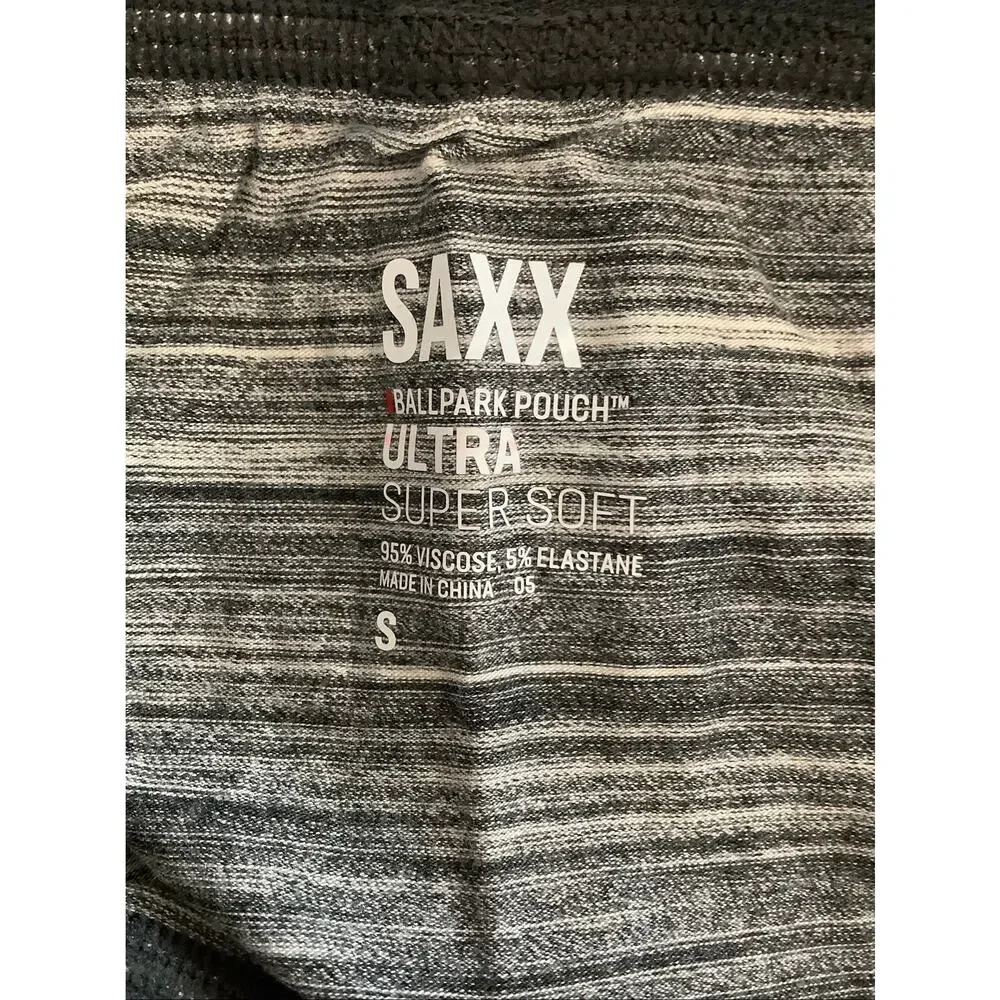Saxx Men's S Heather Grey Spacedye Ultra Super Soft Boxer Brief C7-7